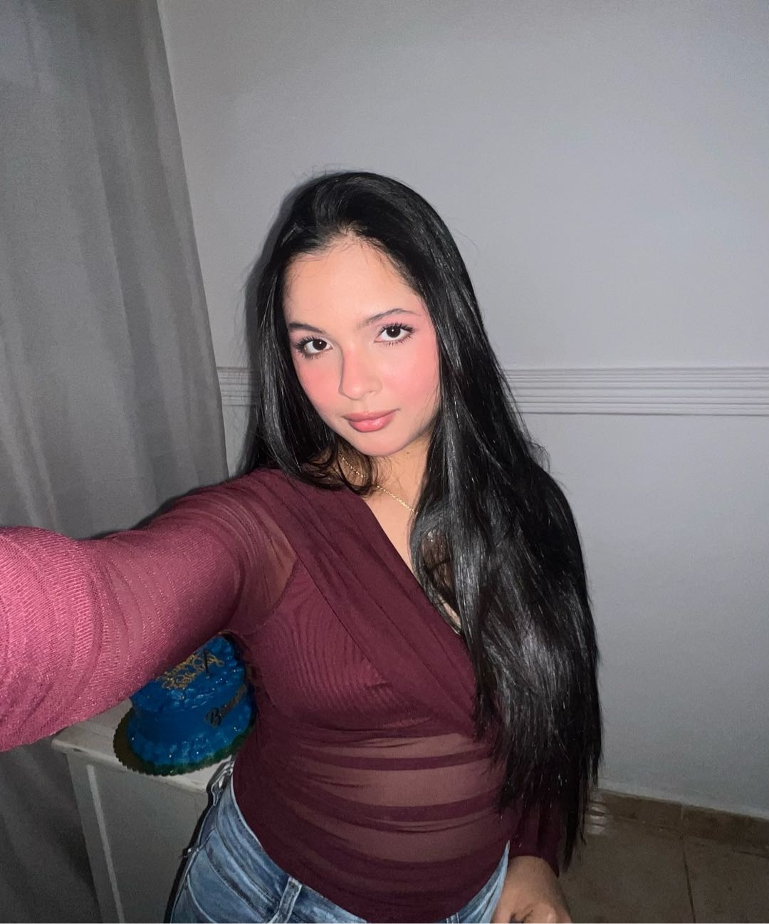 Girl waiting for a one-on-one video conversation